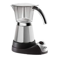 DeLonghi ELECTRIC MOKA COFFEE MAKER EMK6 Important Instructions Manual