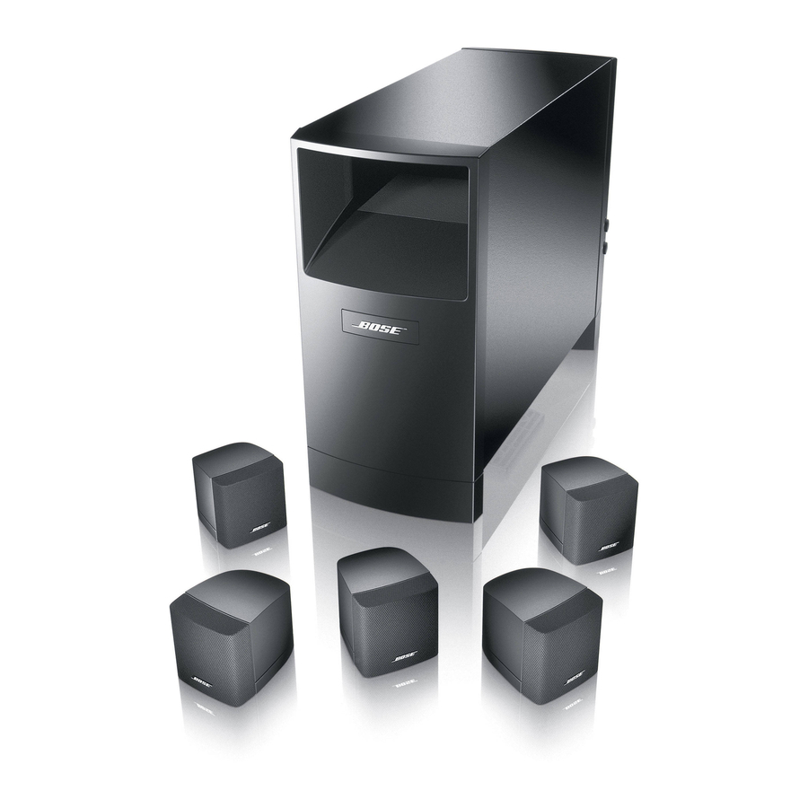 Bose Acoustimass10 Series IV Owner's Manual