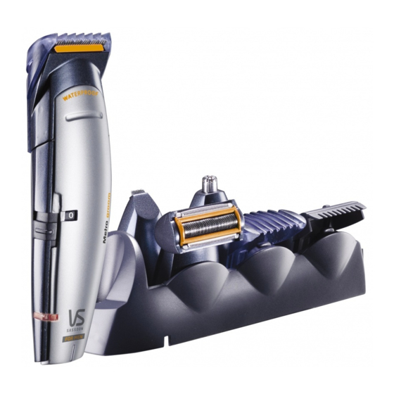 VS Sassoon Metro Groom Instructions For Use Manual