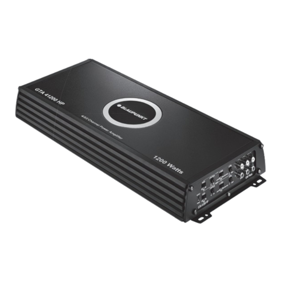 Blaupunkt GTA 41200 HP Manual