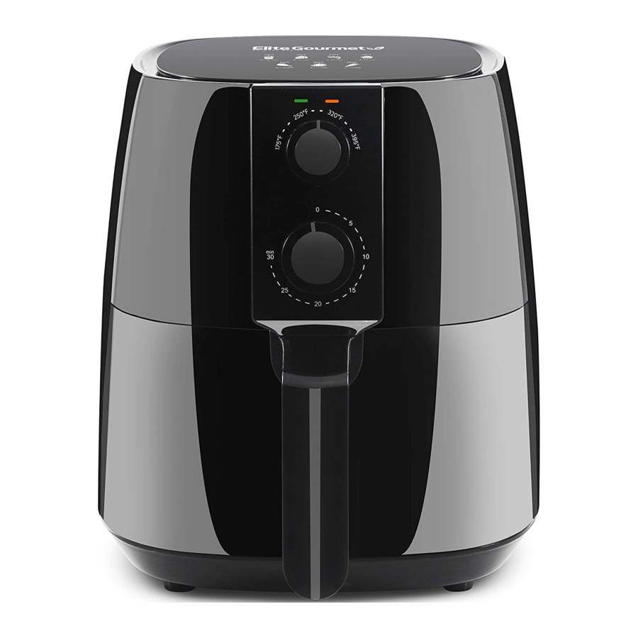 Elite Gourmet EAF4617 - 4QT. Oil-Free Air Fryer Manual