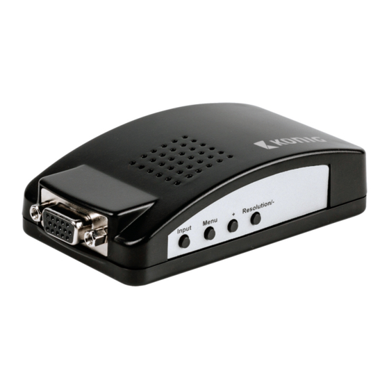 Konic SAS-VGA12 Manual