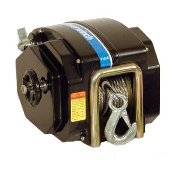 POWERWINCH 712 Owner's Manual