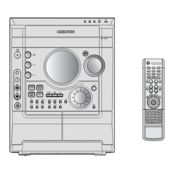 Samsung MAX-DVD9930 Instruction Manual