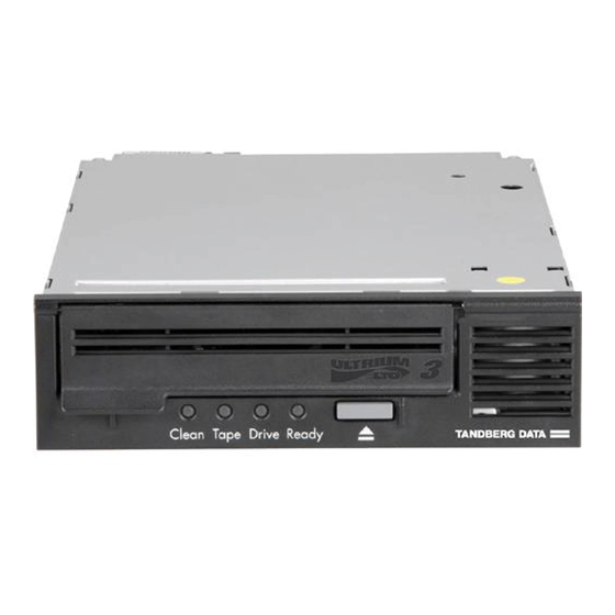 Tandberg Data LTO-3 Quick Start Manual