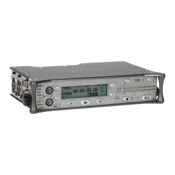 Sound Devices 722 User Manual And Technical Information