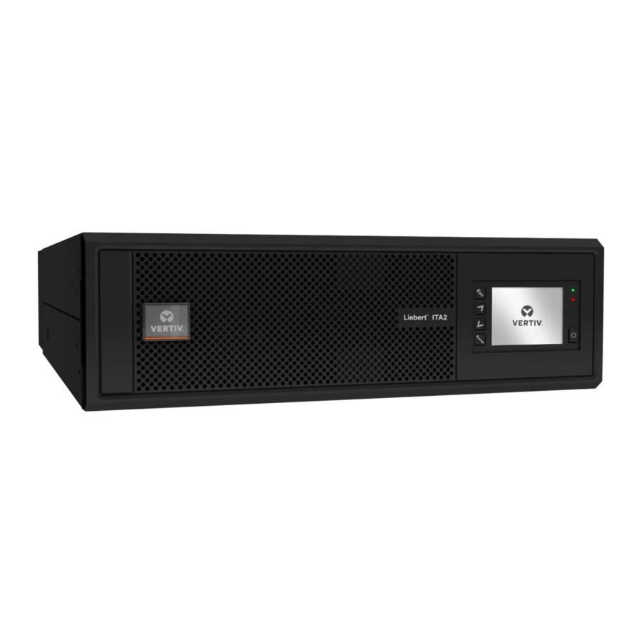 Vertiv Liebert ITA2 Installer/User Manual
