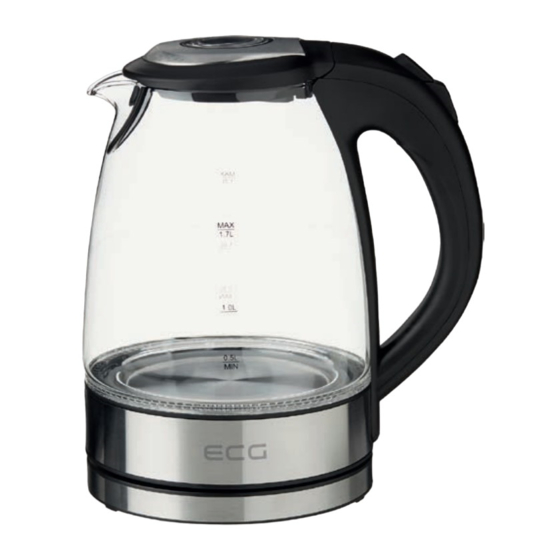 ECG RK 1776 Glass Instruction Manual