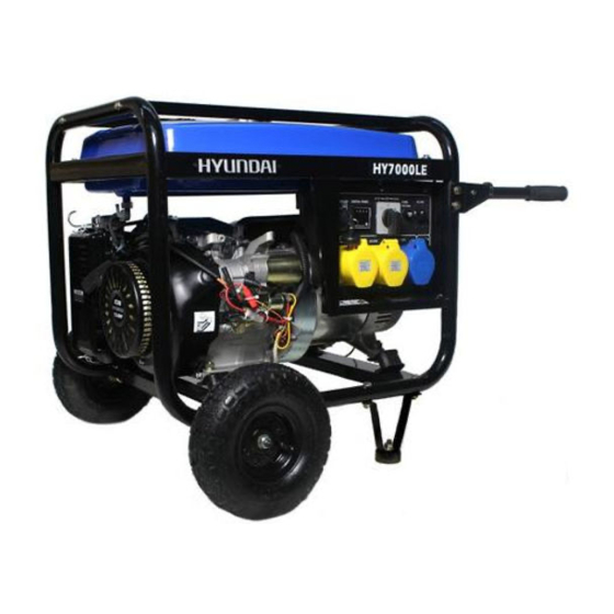 Hyundai HY3100LE User Manual
