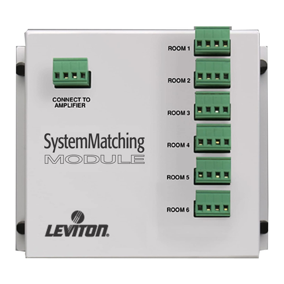 Leviton SGAMP Installation Instructions