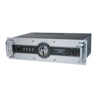 SWR Amplifier POWER 750 Owner's Manual