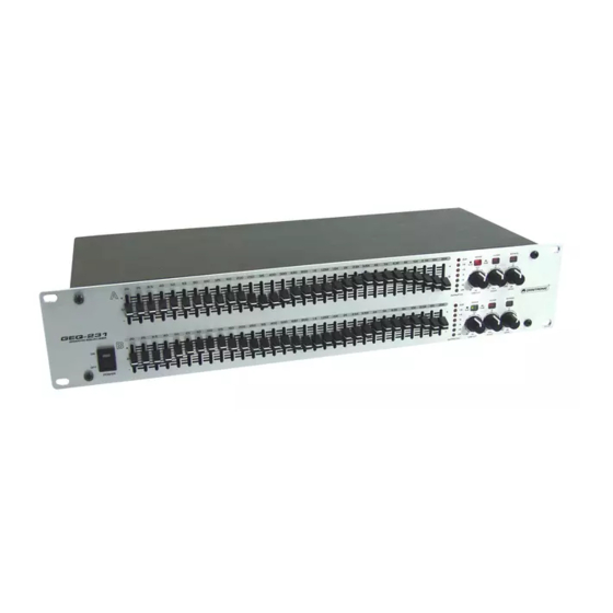 Omnitronic GEQ-231 User Manual