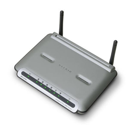 Belkin G Plus F5D7231-4 User Manual