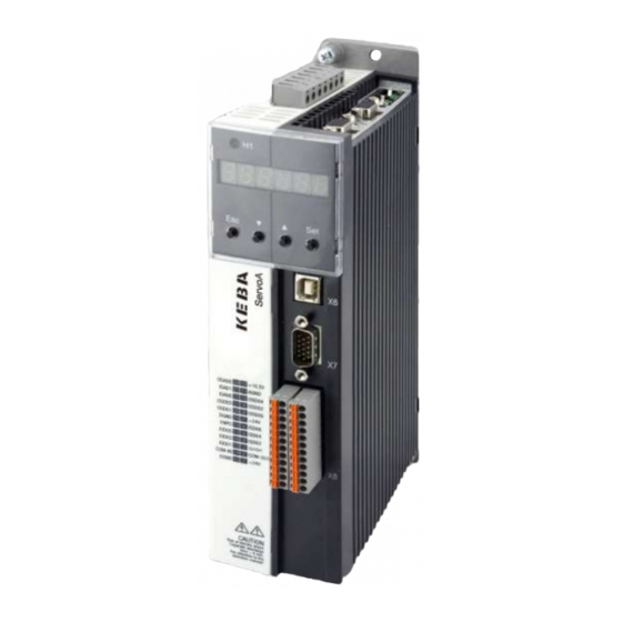 Keba ServoA SA52.075 Operation Manual