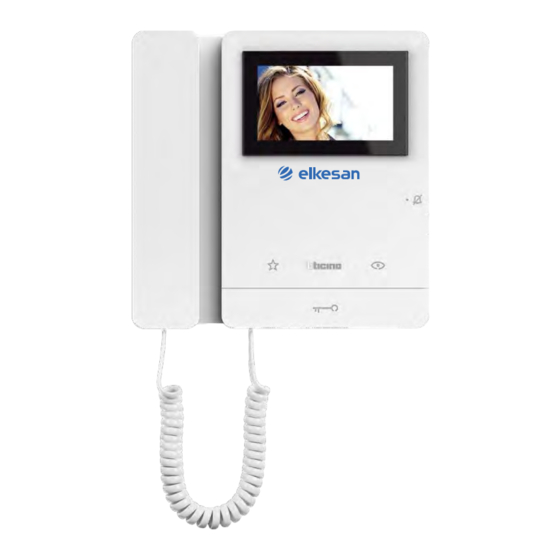 Bticino elkesan V16M User Manual