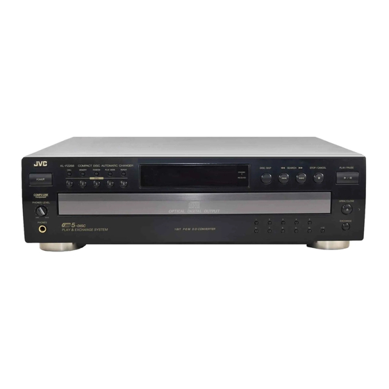 JVC XL-FZ258BK - CD Changer Instructions Manual