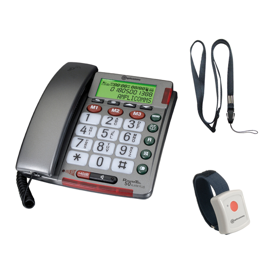 Amplicom POWERTEL 50 ALARM PLUS Operating Instructions Manual