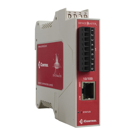 Comtrol DeviceMaster MOD Series Hardware Installation And Configuration Manual