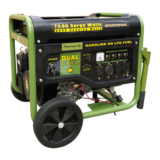 Buffalo Tools Sportsman GEN7500DF Step-By-Step Manual