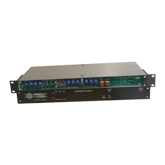 Formula Sound GUARDIAN CX4 MK II User Manual