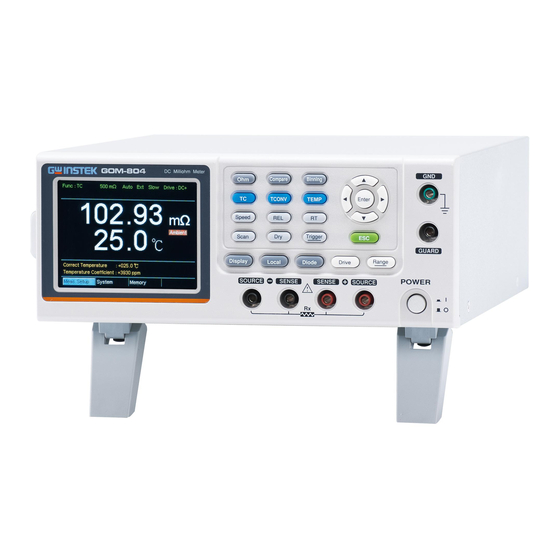 GW Instek GOM-804 Manual