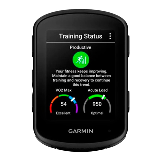 GARMIN EDGE 840 OWNER'S MANUAL Pdf Download | ManualsLib