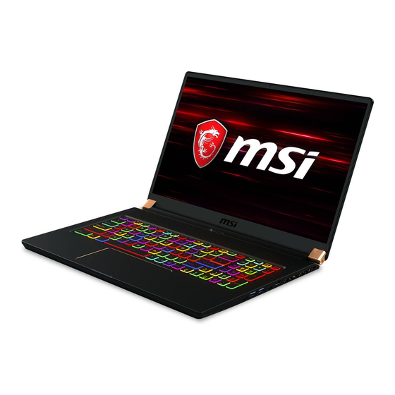 MSI GT75 Titan User Manual