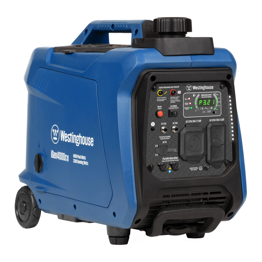 Westinghouse iGen4000cv - Inverter Generator Manual