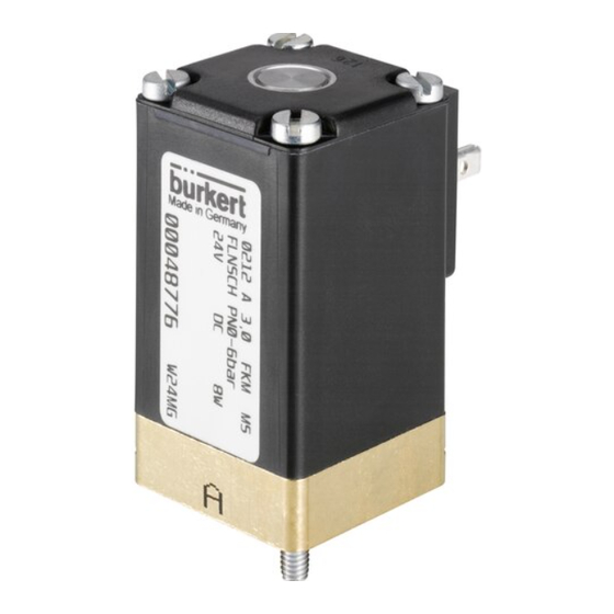 Burkert 0212 B Manuals