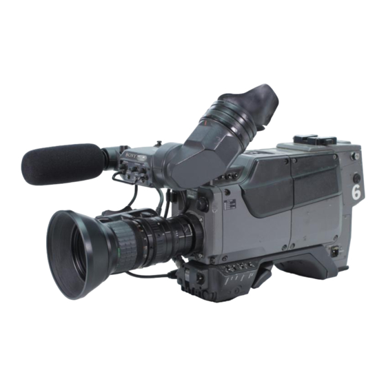 Sony BVP-550 Maintenance Manual