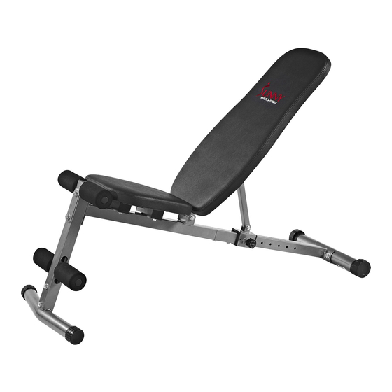 User Manuals: Sunny Health & Fitness SF-BH6506 Bench