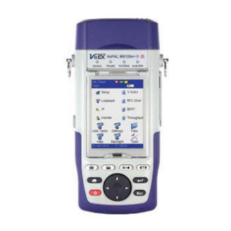 VeEX VePAL MX120e+ User Manual