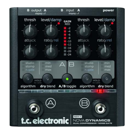 TC Electronic Nova Dynamics NDY-1 User Manual