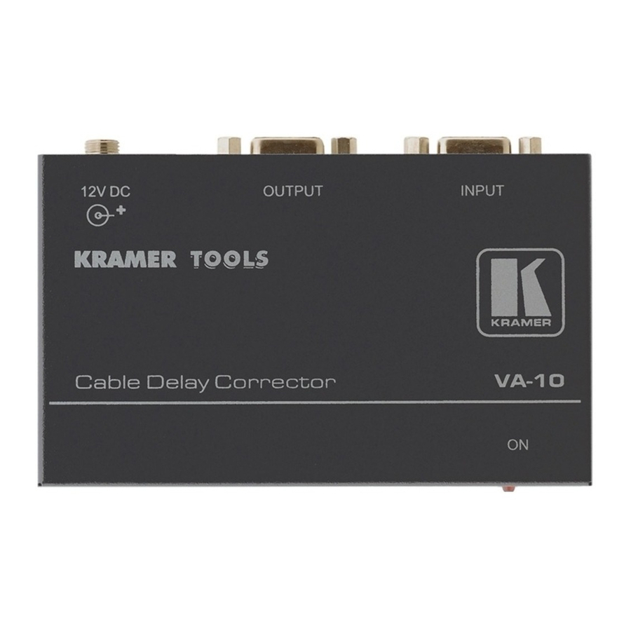 Kramer VA-10 User Manual