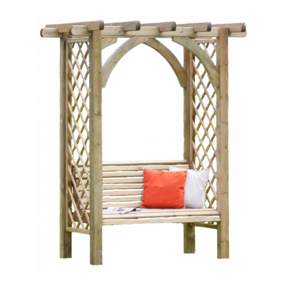 Zest 4 Leisure Meridian Pergola Seat Assembly Instructions Manual