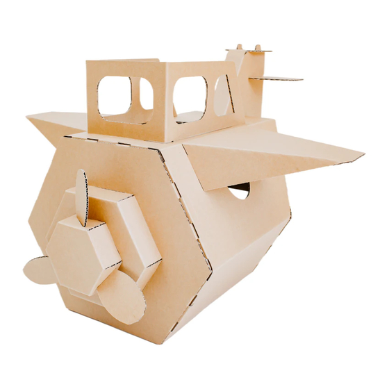 Mocka Cardboard Play & Colour Plane Assembly Instructions