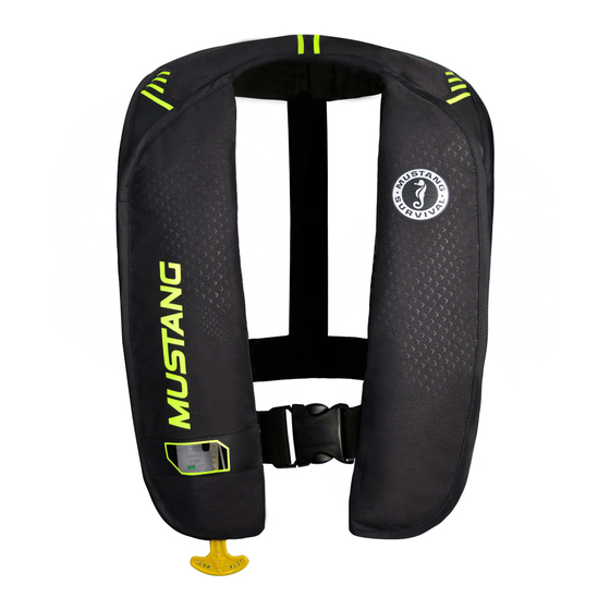 Mustang Survival MD2015 INFLATABLE PFD Owner's Manual