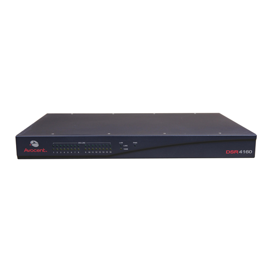 Avocent DSR Series DSR4160 Manuals