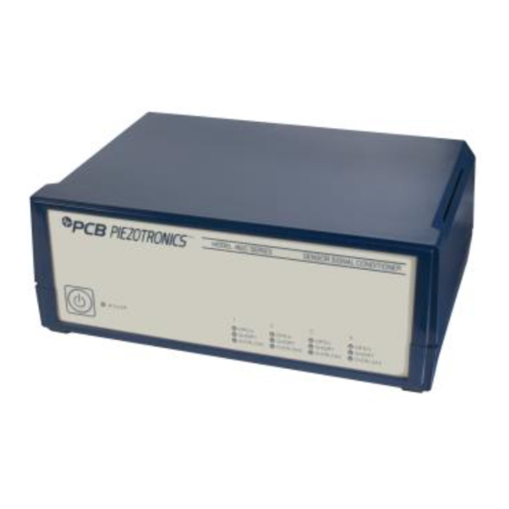 PCB Piezotronics 482C05 Installation And Operating Manual
