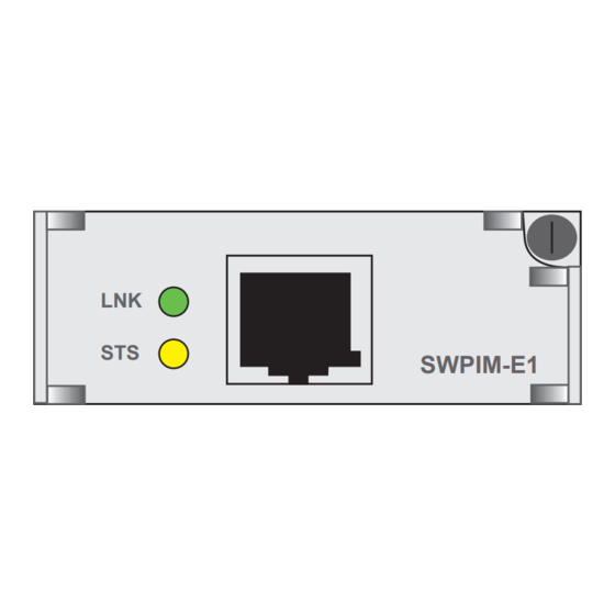 Cabletron Systems SWPIM-E1 Manuals