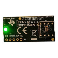 Texas Instruments OPT3004DTSEVM User Manual