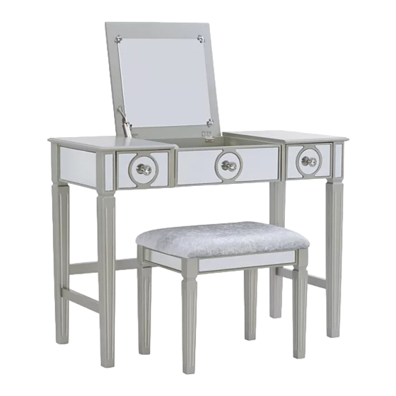 Linon 580454SIL01U Manual