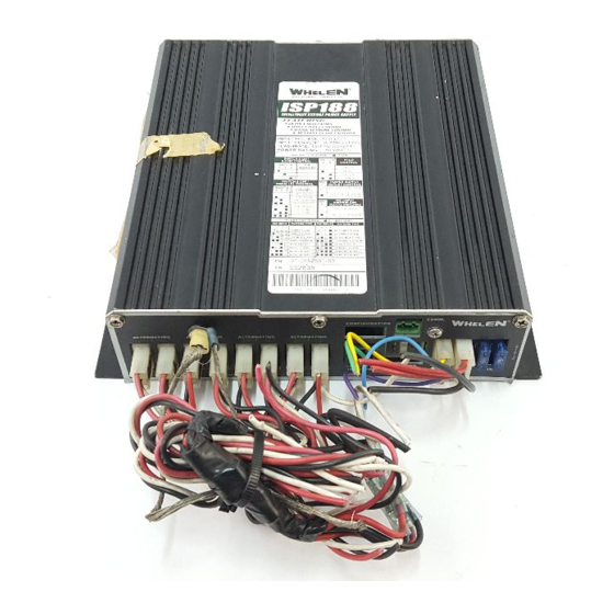 Whelen Engineering Company ISP188 Installation Manual