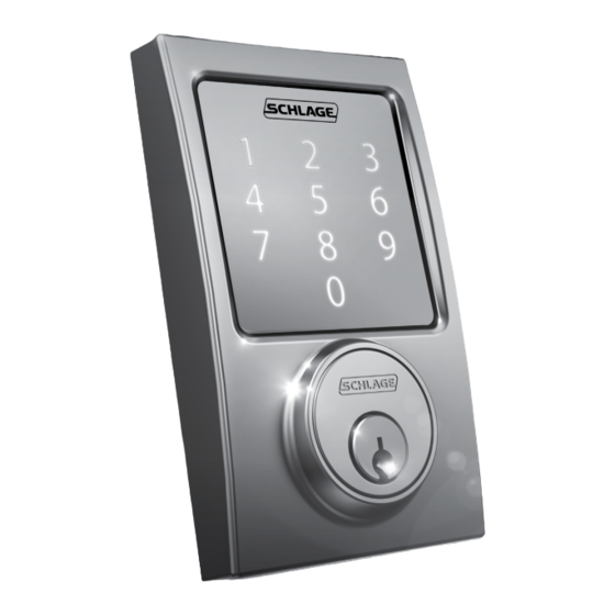Schlage SENSE Installation Instructions Manual