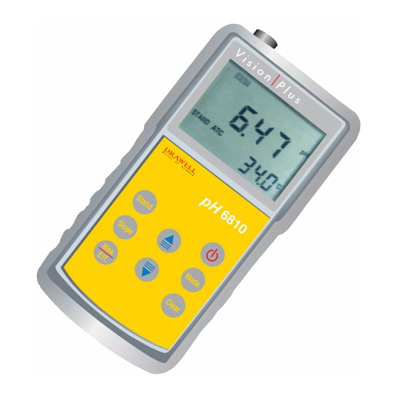 JENCO VisionPlus pH6810 Handheld pH Meter Manuals
