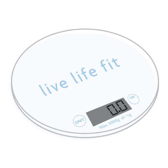 Fitlosophy digital food scale Instruction Manual