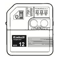 EINHELL EGS12 Operating Instructions Manual
