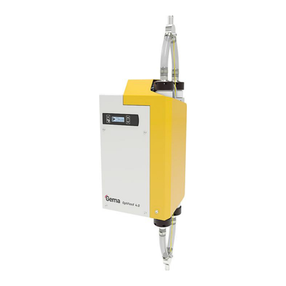 Gema OptiFeed 4.0 PP07 Operating Instructions Manual