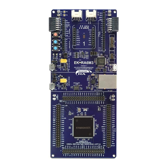 Renesas EK-RA6M3 Getting Started