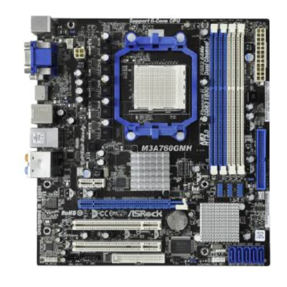 ASROCK M3A760GMH Manual